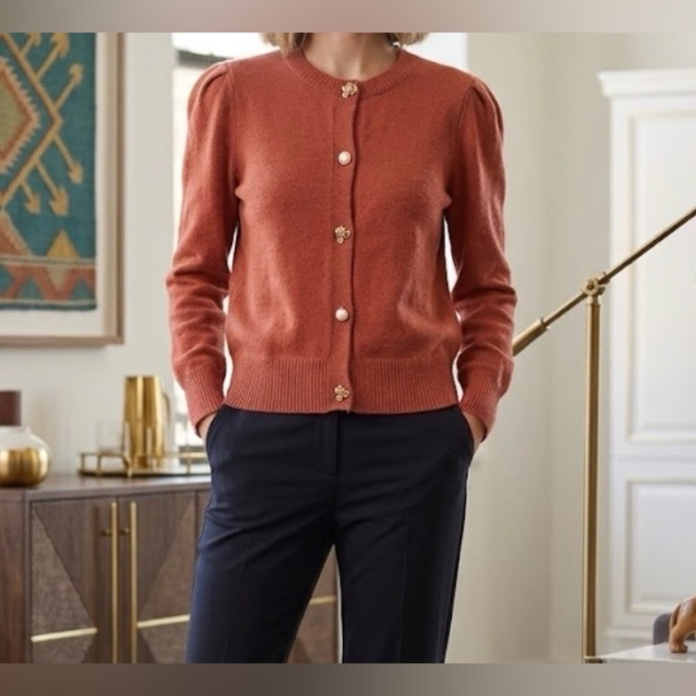 Women's Dark Coral Cardigan
